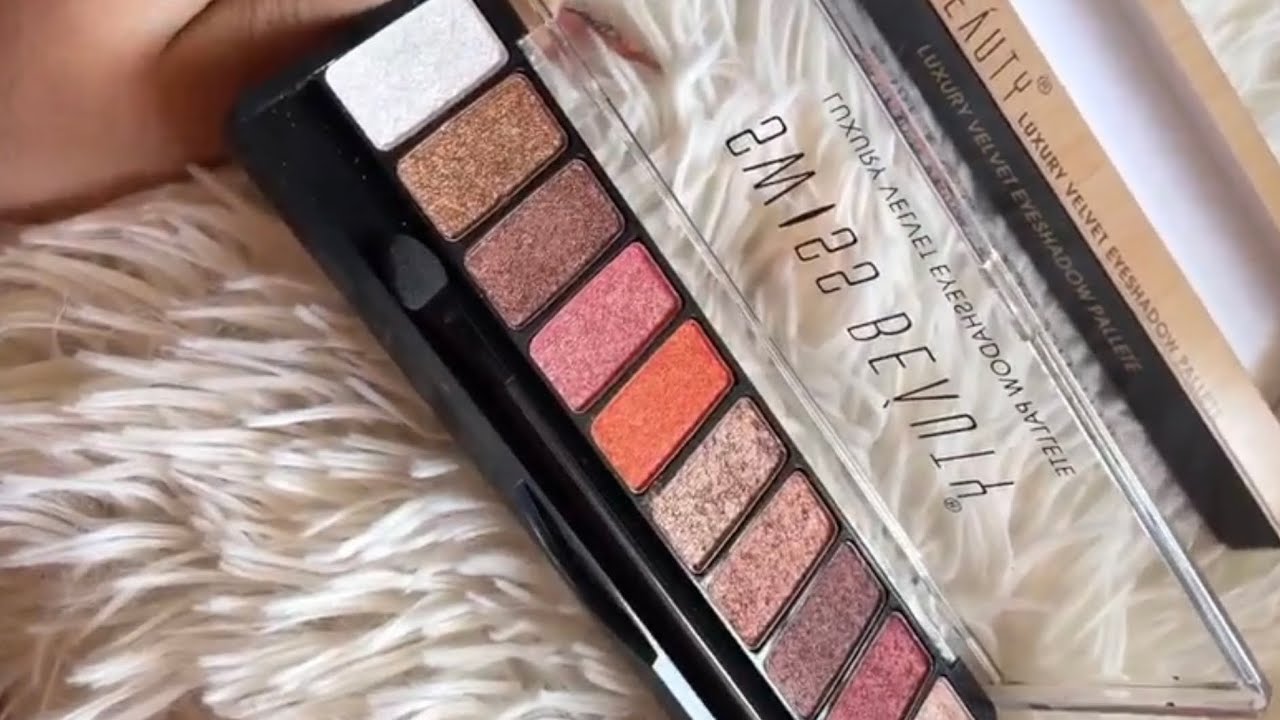 LUXURY VELVET EYESHADOW PALLET 😍✨ | Swiss beauty 🔥❤️✨