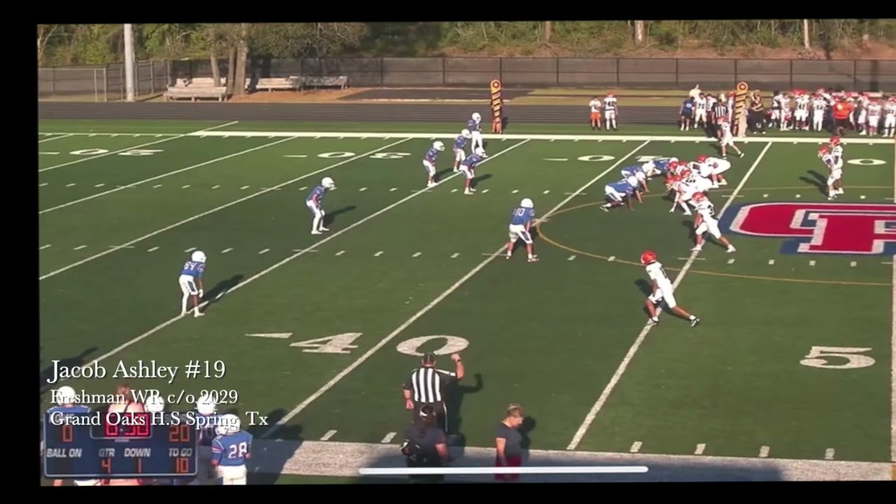 Jacob Ashley #19 WR Freshman co 2029 Grand Oaks HS vs Oakridge HS Oct 15, 2025