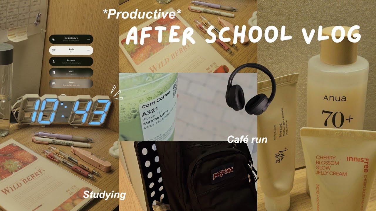 Afterschool vlog | productive, aesthetic