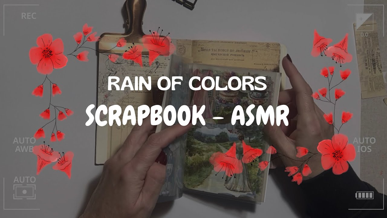 ASMR Scrapbooking Vintage Journal 