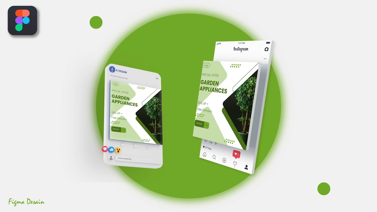 How to make social media post design in Figma - Figma Design