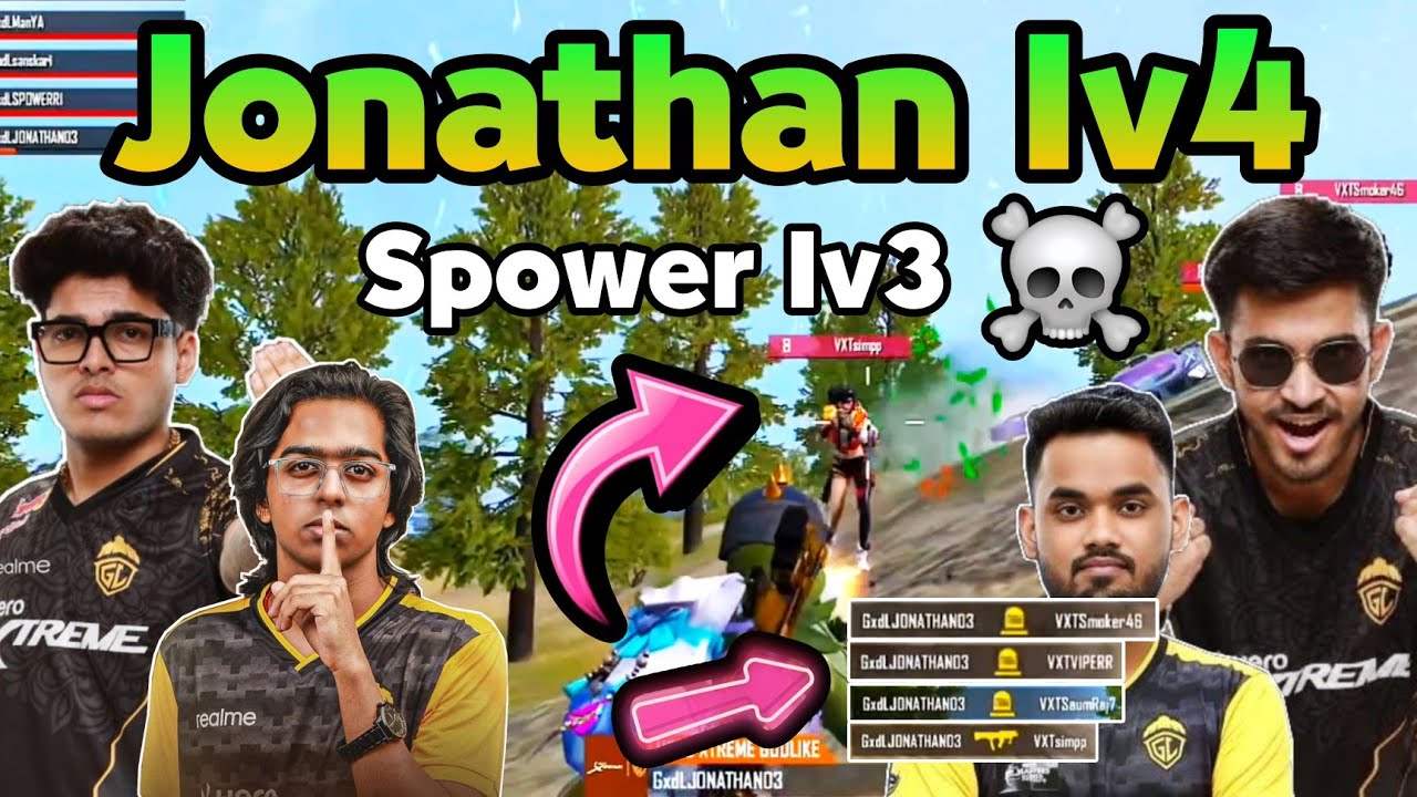 Jonathan 1v4 Vxt 😈 Spower 1v3 Clutch 😱 Admino Unbelievable Spray 🥵 Manya 🔥 Godl Domination 💛💛