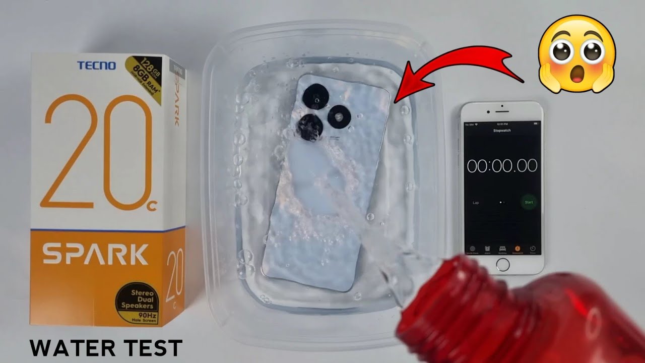 Tecno SPARK 20C Water Test 💦💧| Spark 20C is Waterproof Or Not?