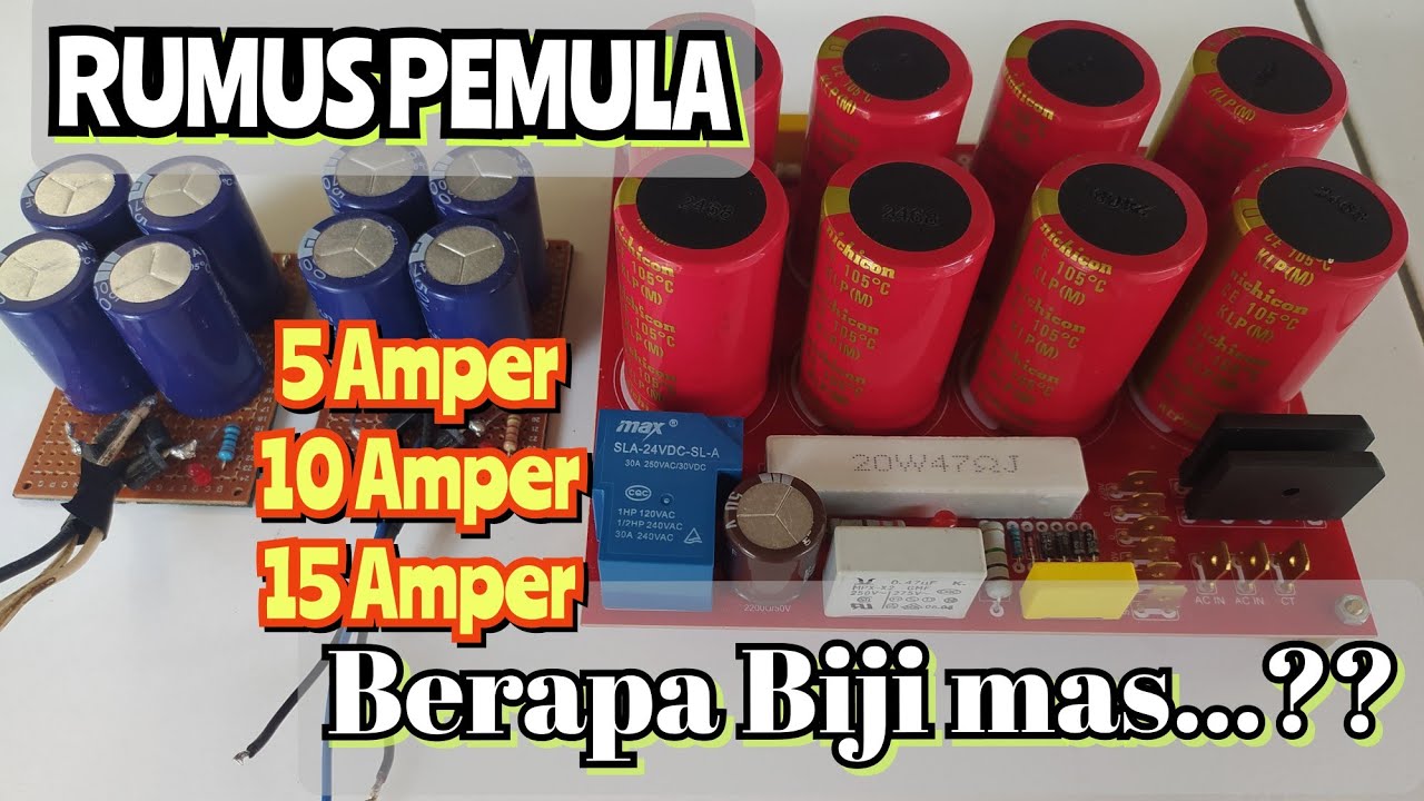 Cara menentukan jumlah Elco PSU Power amplifier