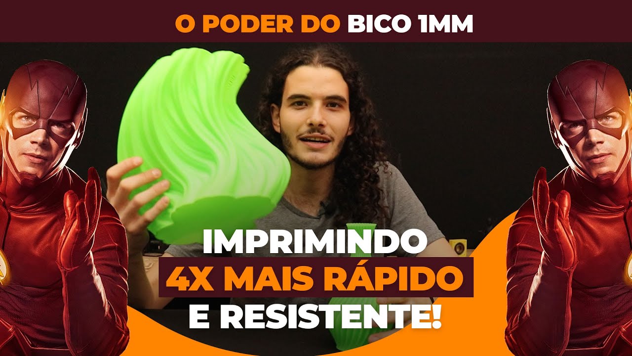 IMPRIMINDO 4X MAIS R&Aacute;PIDO E RESISTENTE! O PODER DO BICO 1MM