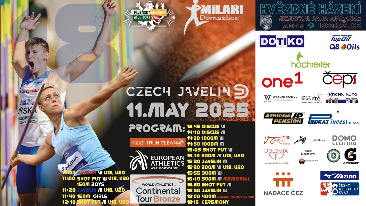Hvězdn&eacute; h&aacute;zen&iacute; / Memori&aacute;l Jana Mazance 300m / 2025