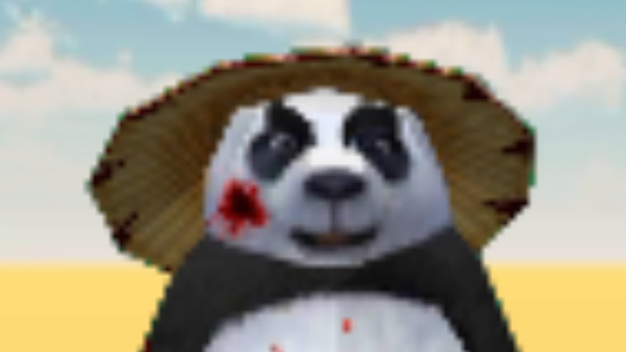 killer panda in chicken gun 🥵😱