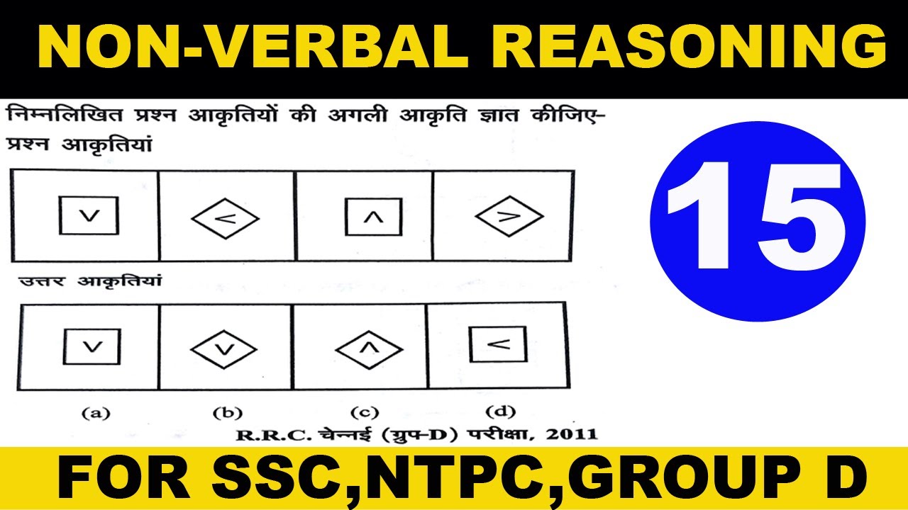 Non Verbal Reasoning For SSC NTPC Group D By aksuccess