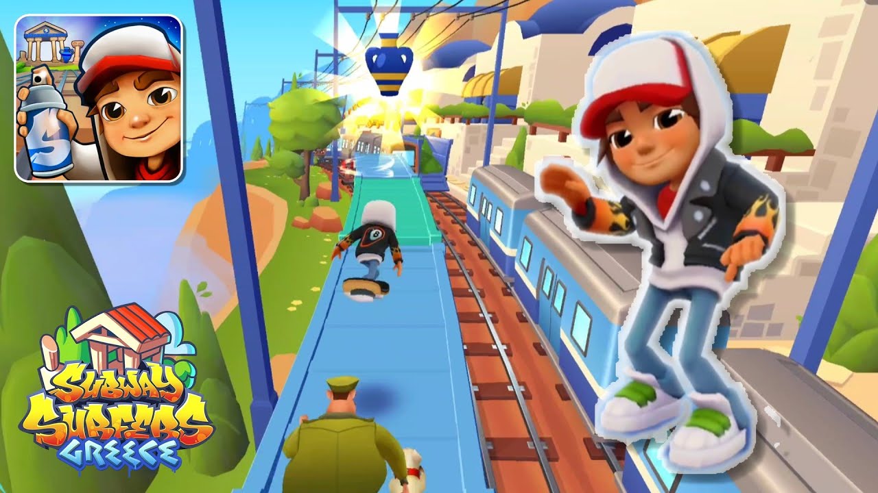 Subway Surfers Greece 2025: 20 Minutes Gameplay - 8 Ball Jake & 8 Ball Board