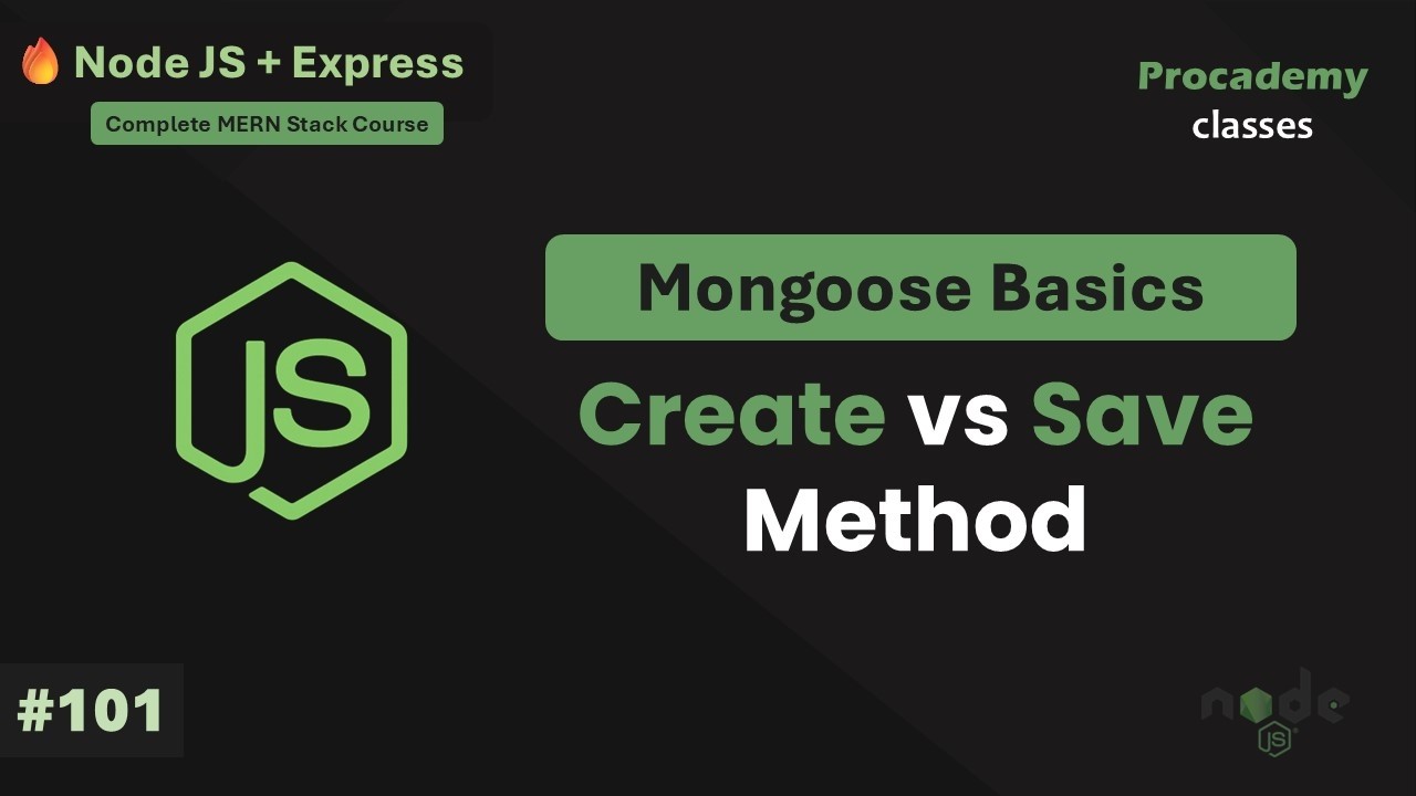 #101 Создание документов с помощью Mongoose | Полный курс Node.js + Express с MongoDB
