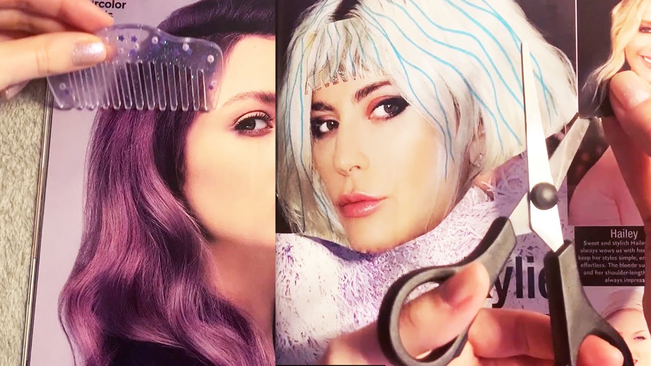 ASMR Real Haircut on Magazine (Whispered)