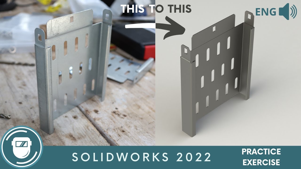 SOLIDWORKS // Практикум по листовому металлу №1 // Рисование реальных объектов