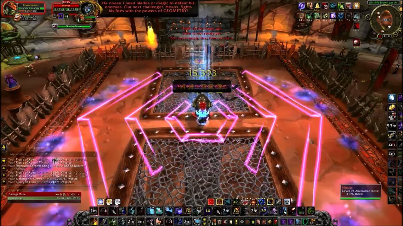 Brawler's Guild Rank 8 Fight 1 - Laser Eye Ball Hardmode Insane Pain Game