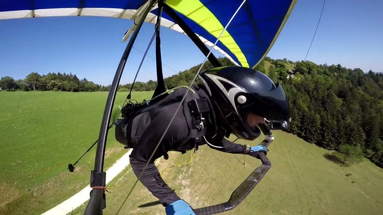 Electric hang glider testing