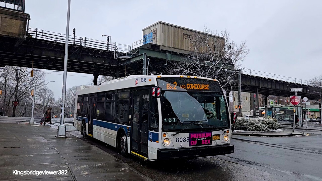 MTA New York City Bus: 2011 Nova Bus LFS 8088 on the Bx2 Bus.