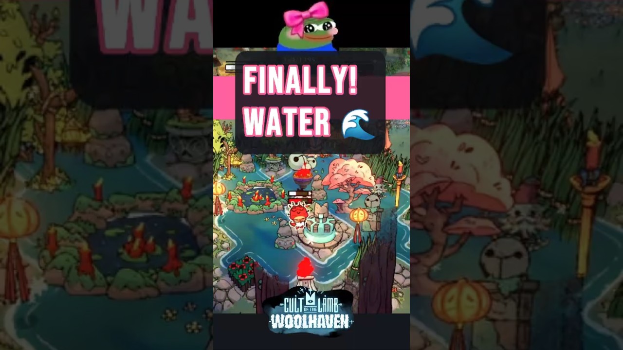 How to Unlock Water Decoration (Pond Tile) [Tutorial] | Cult of The Lamb DLC Woolhaven