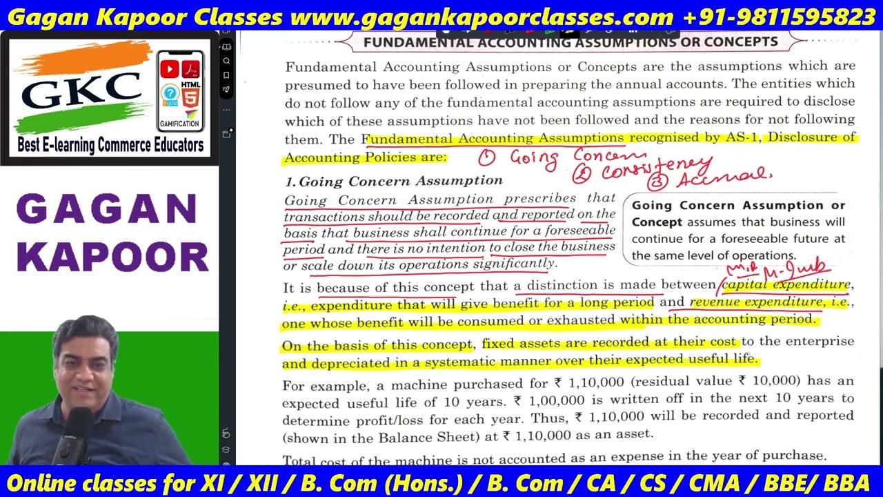 Ch  3 Class 1 Fundamentals Accounting Assumptions