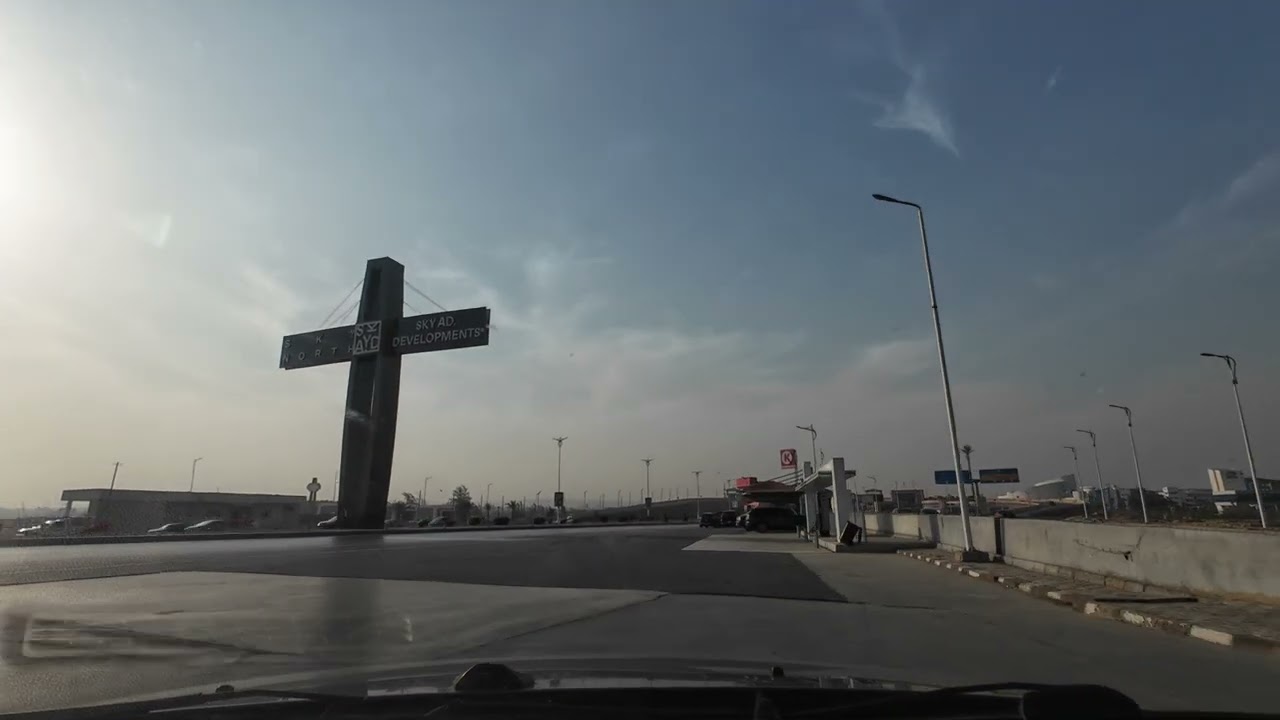 Driving from Cairo to Alexandria Egypt ٍالقاهرة الاسكندرية الصحراوي