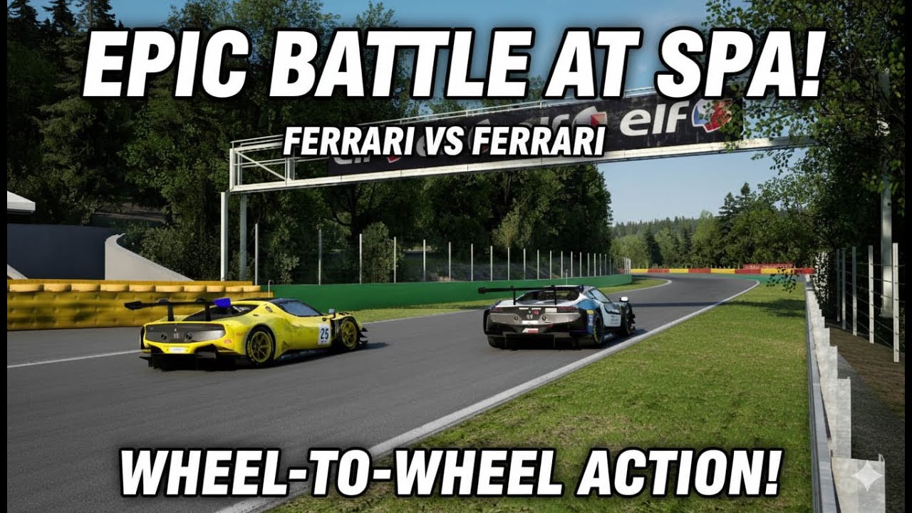 EPIC DOGFIGHT AT SPA! ⚔️ | Ferrari 296 GT3 Intense Battle
