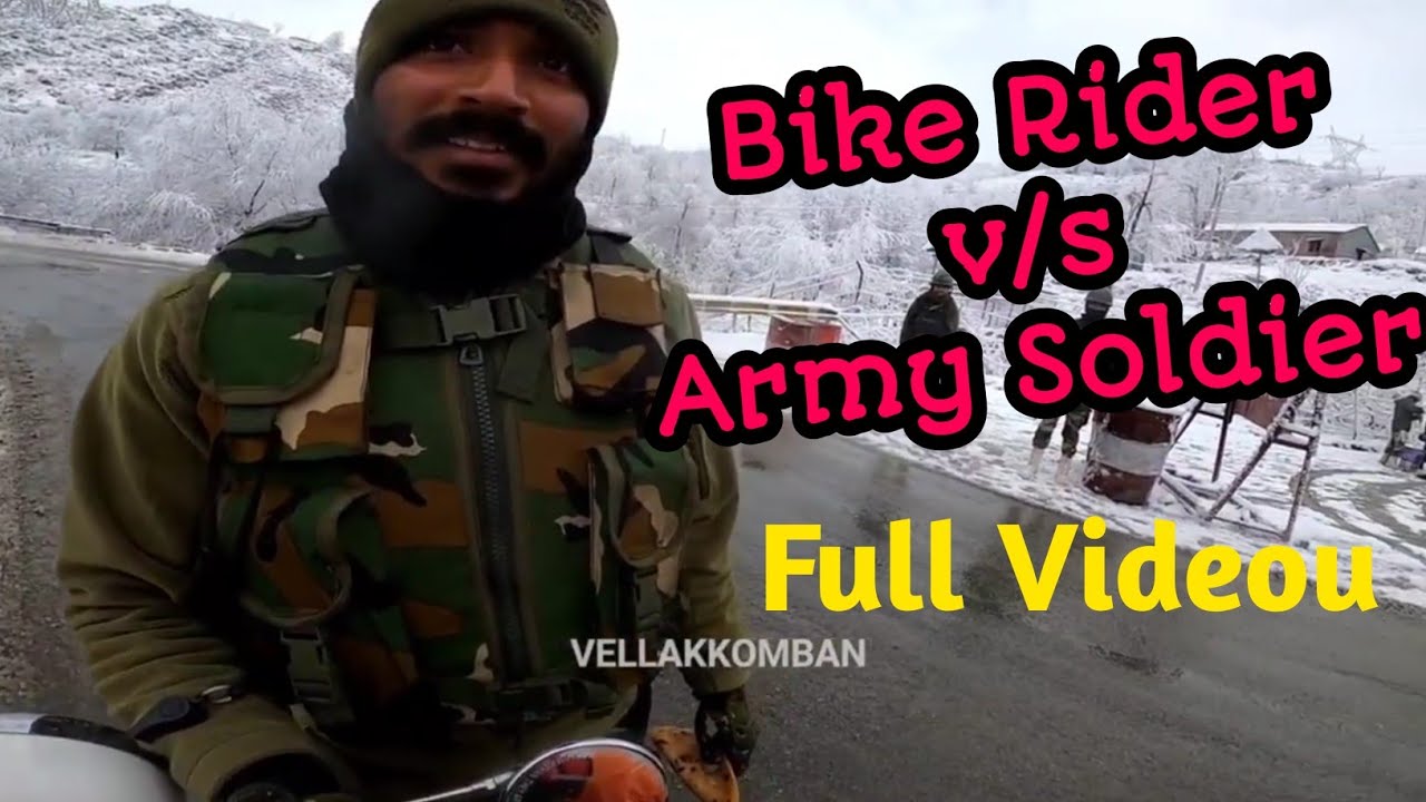 Bike Rider and Indian Army Soldier || Food Giving || Full Videou || Proud Movements