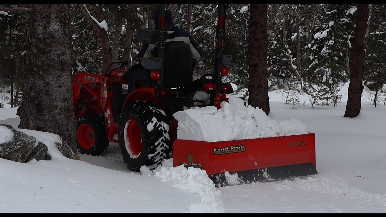 43.  Three Day Snow Storm   Plowing With The Box Blade   L2500 In The Ditch