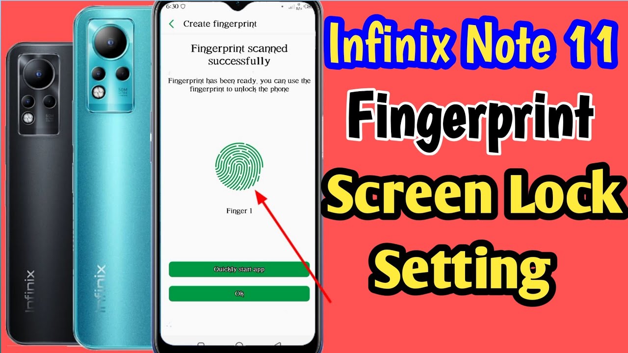 Infinix note 11/11s fingerprint screen lock setting | infinix note 11 fingerprint kaise set kare