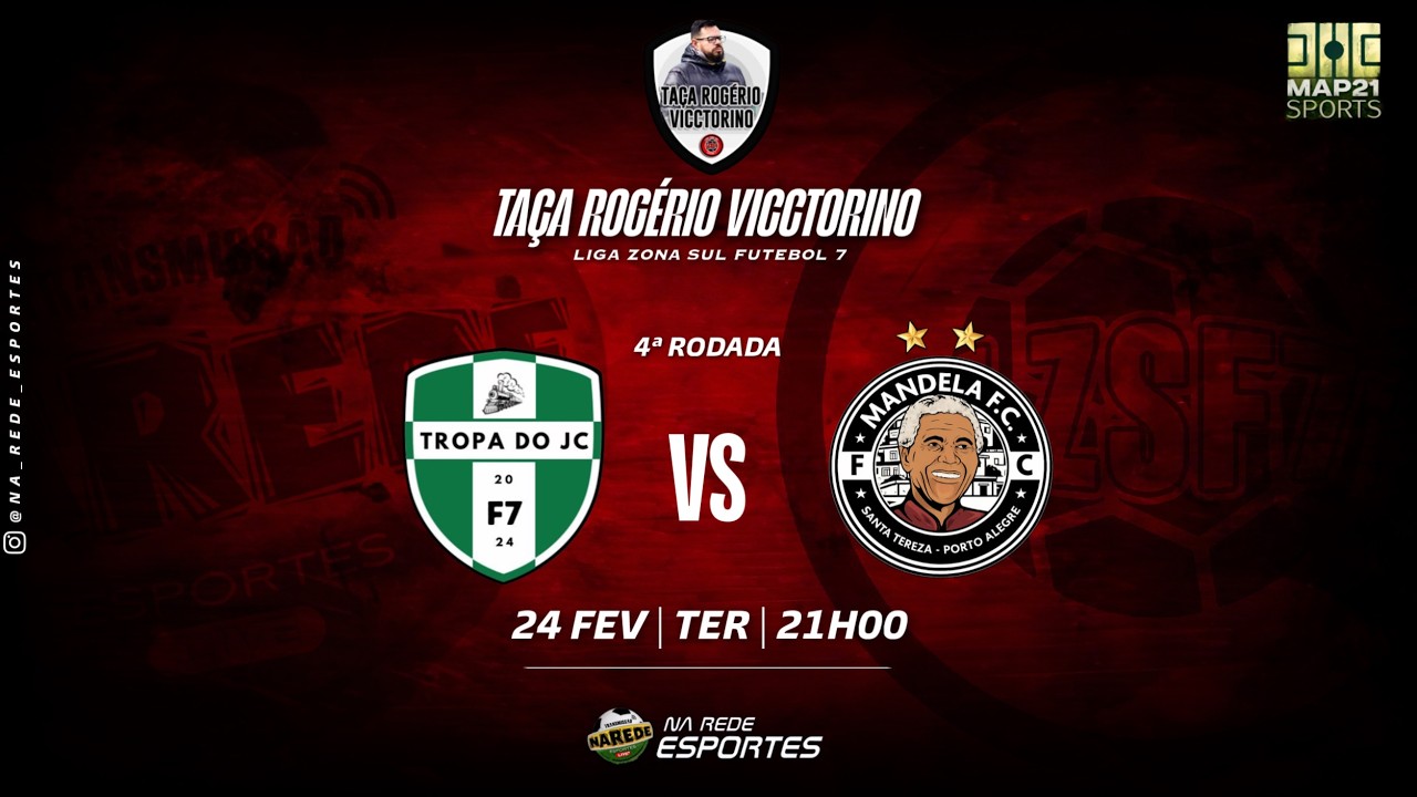 5ª RODADA TAÇA ROGÉRIO VICCTORINO - Tropa do JC x Mandela FC