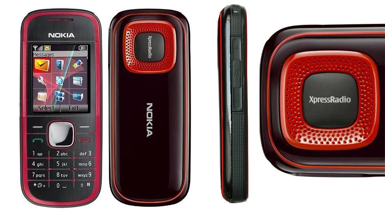 Nokia 5030 XpressRadio 2009 menu, browse, FM Radio, ringtones, games, Speaking Clock