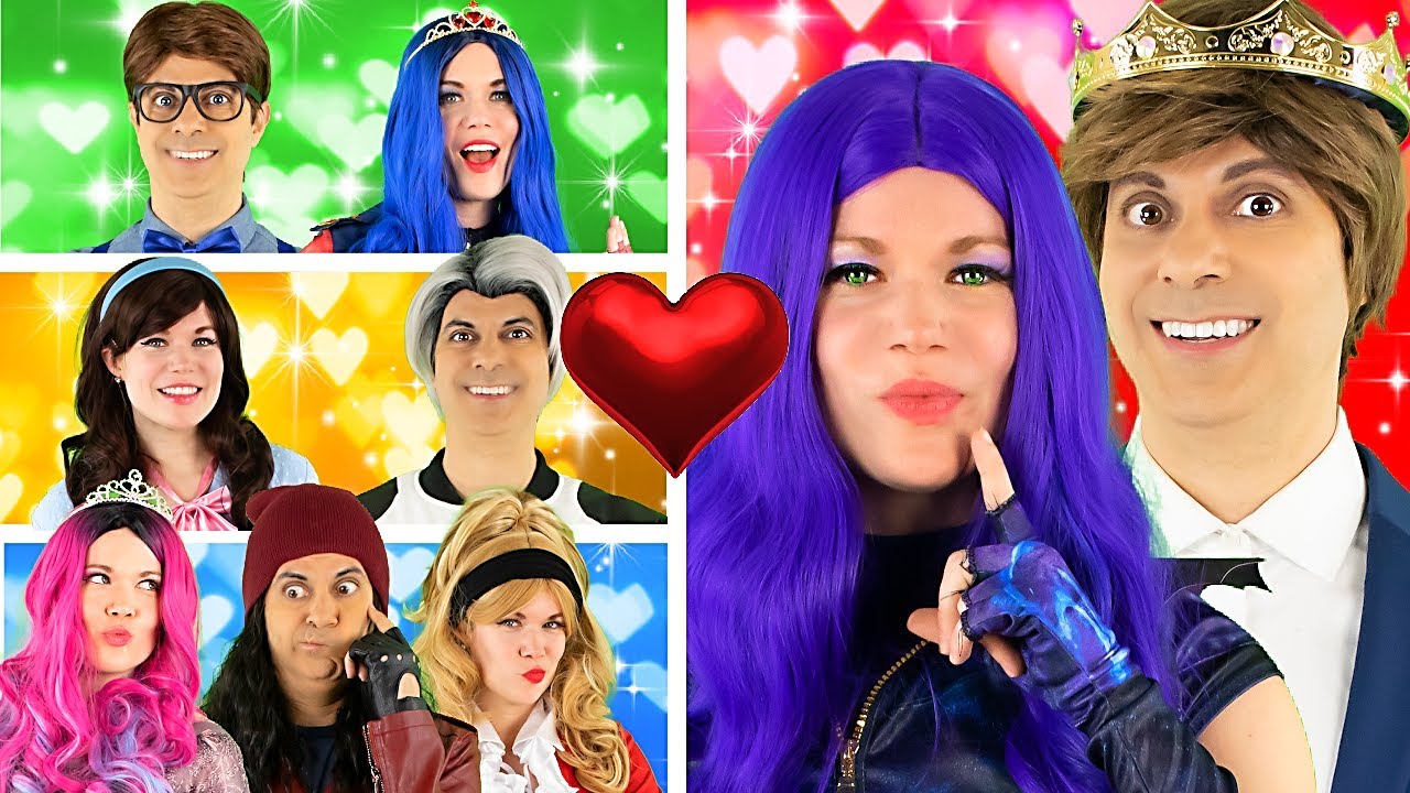 MAL and BEN Go On DOUBLE DATES | EVIE and DOUG, CARLOS and JANE, JAY and AUDREY or CJ? | BFF BESTIES