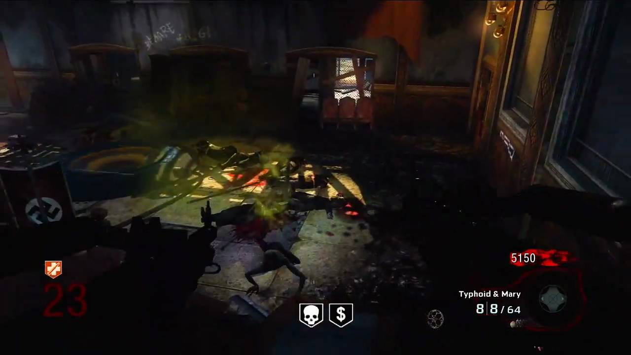 Black Ops Kino Der Toten Hidden Song Easter Egg and Round 23 Solo