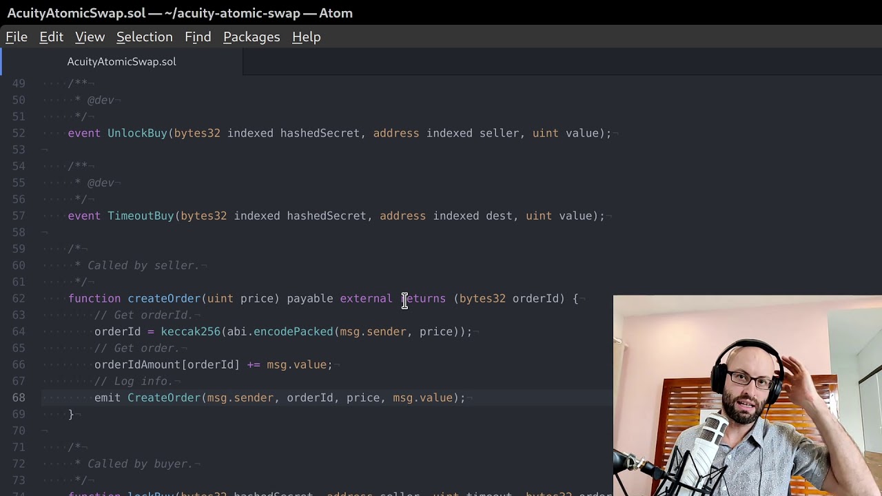Deep dive into Acuity's Atomic Swap Solidity smart contract