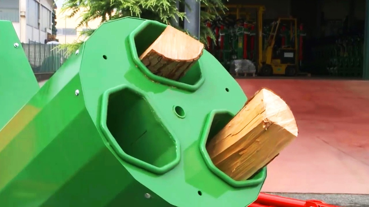 Firewood processing on amazing machines