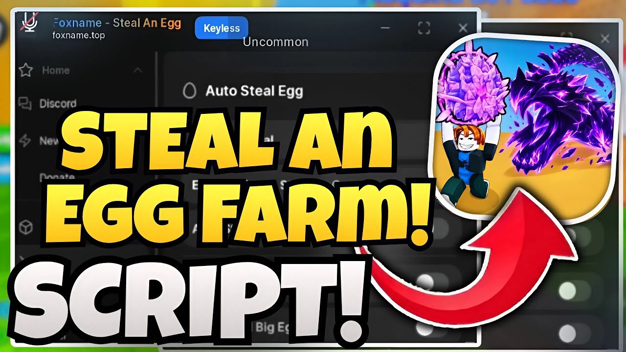 Steal An Egg SCRIPT - Insta Steal, God Mode, Egg Data & Auto Hatch! (Mobile & PC) NO KEY!