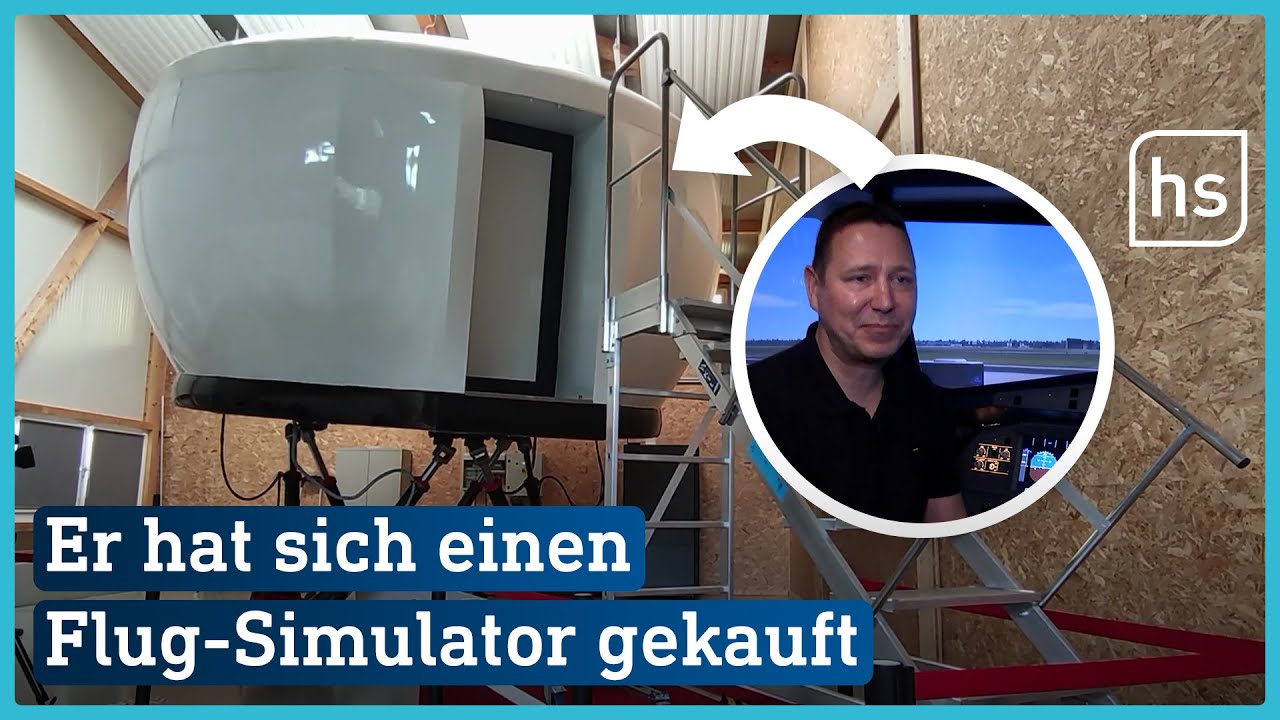 A320 selbst fliegen? Geht! Im vollbeweglichen Flug-Simulator | hessenschau