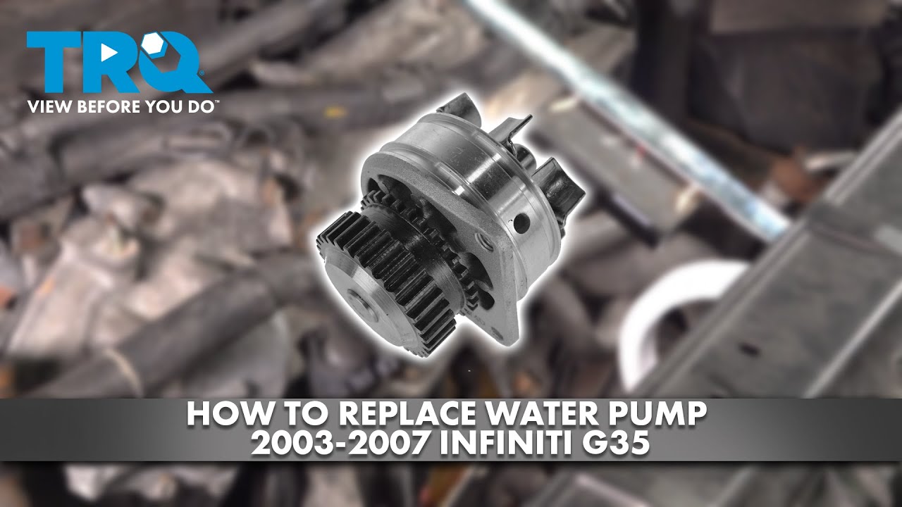 Как заменить водяной насос Infiniti G35 2003-2007 годов