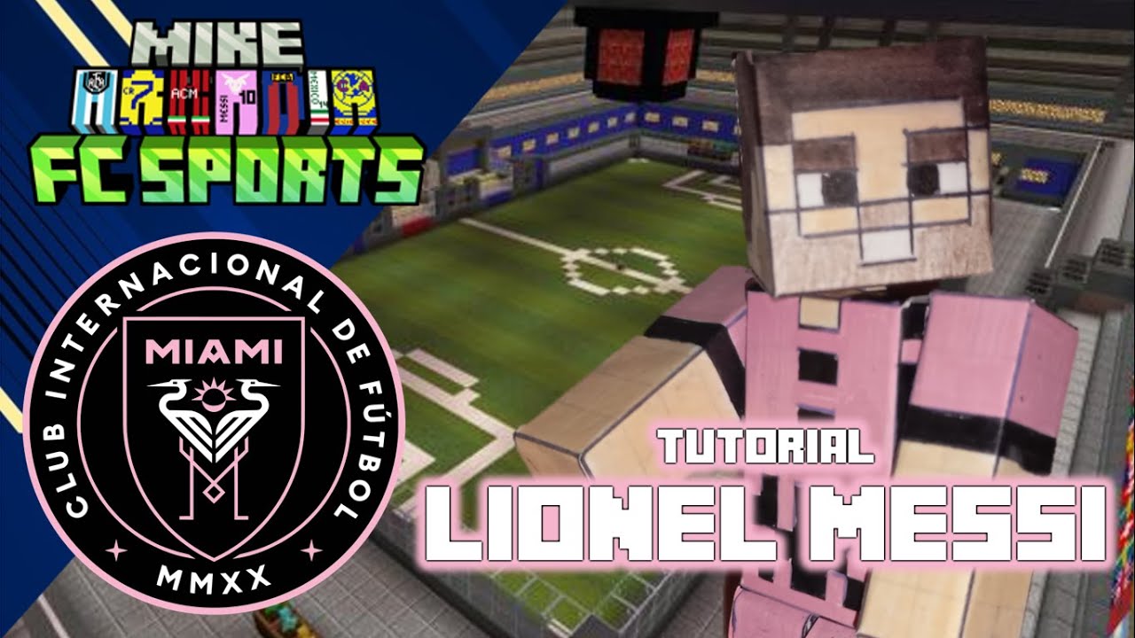 Como hacer a Lionel Messi (INTER MIAMI) Versión Minecraft hecho de papel
