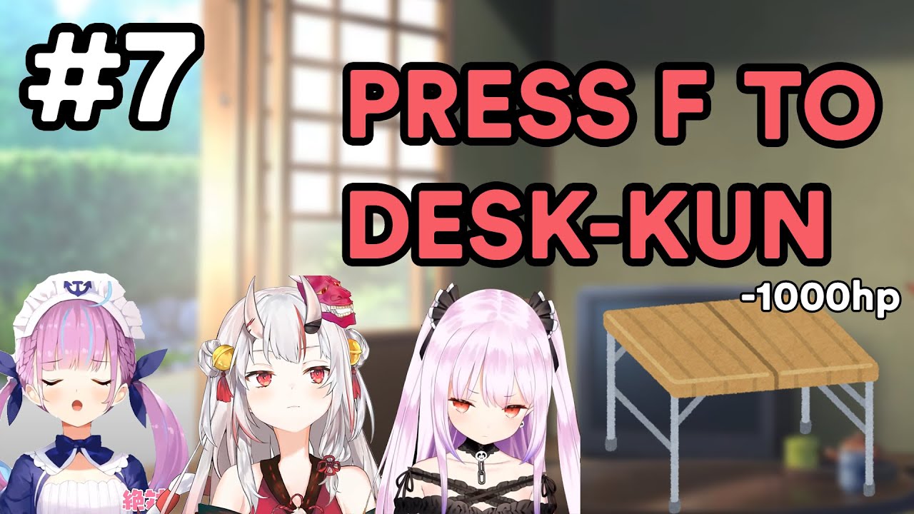 Hololive Compilation #7 - Press F to Desk-kun