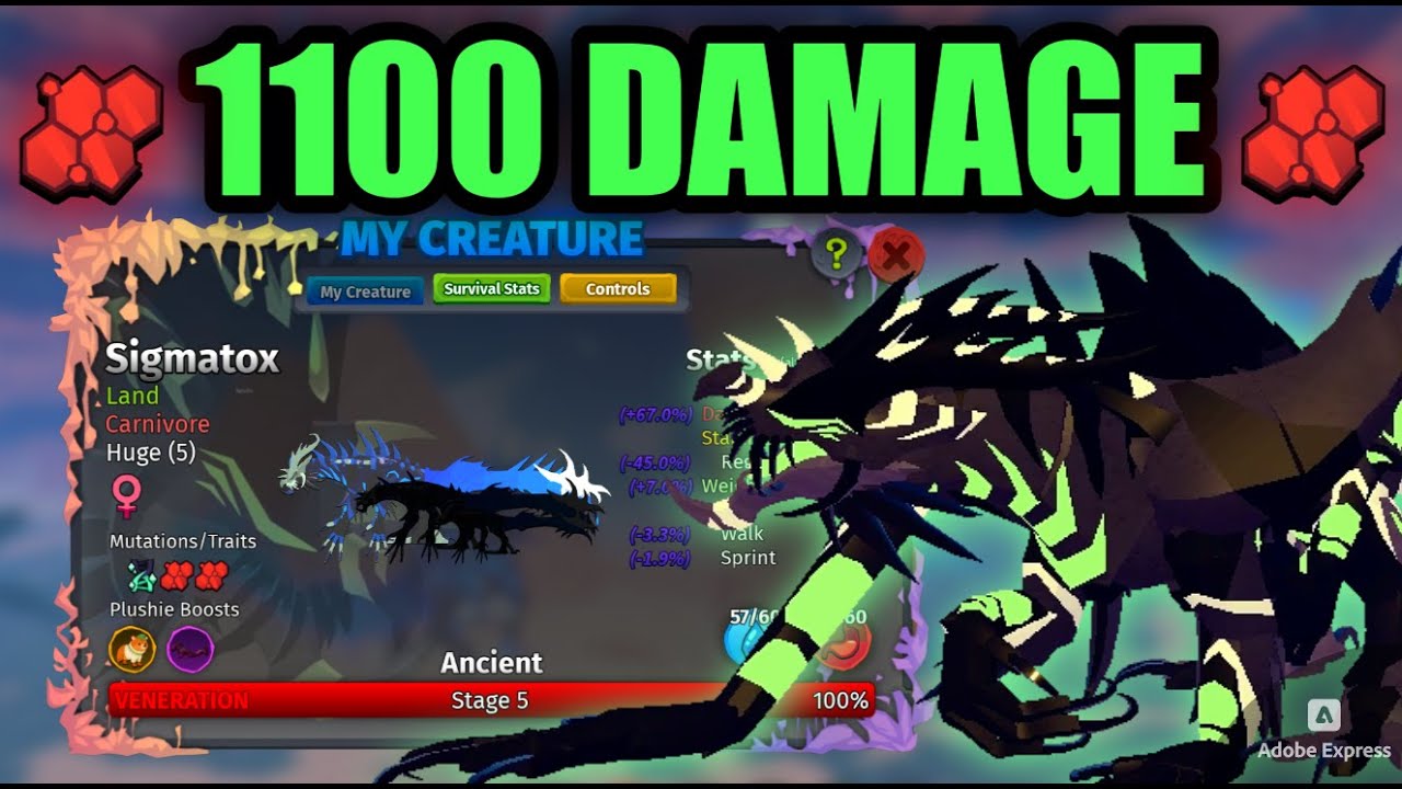 KOSing With FULLY VENERATED Sigmatox! || Creatures of Sonaria