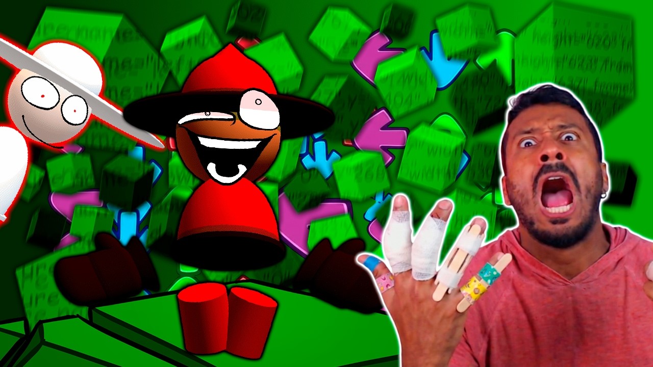 VOCÊS ME ODEIAM? FNF BAMBI STRIDENT CRISIS REBOOTED 😡 O MOD QUE  QUEBROU MEUS DEDOS!