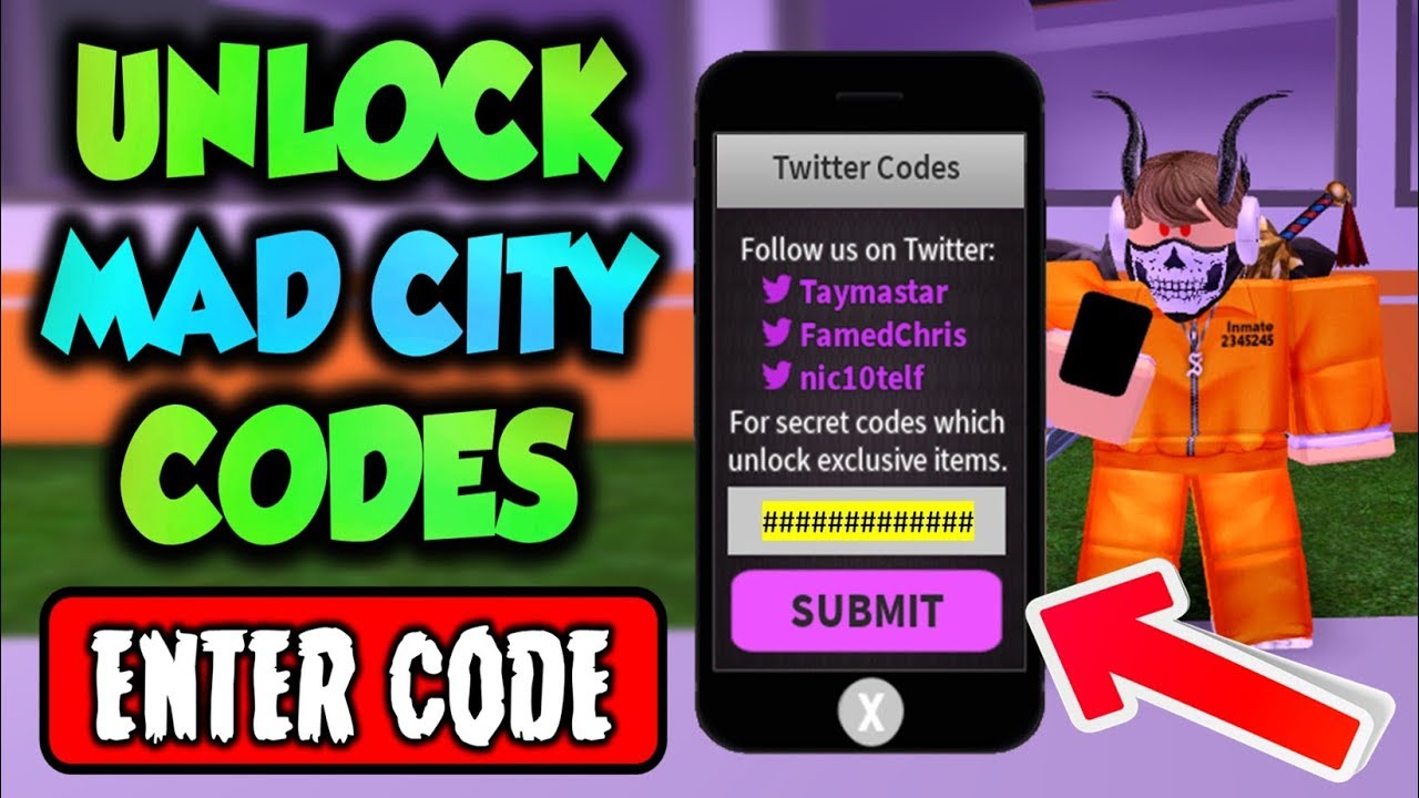 OMG! Unlock & Find NEW! Mad City Codes!!! *Weapon Skins*