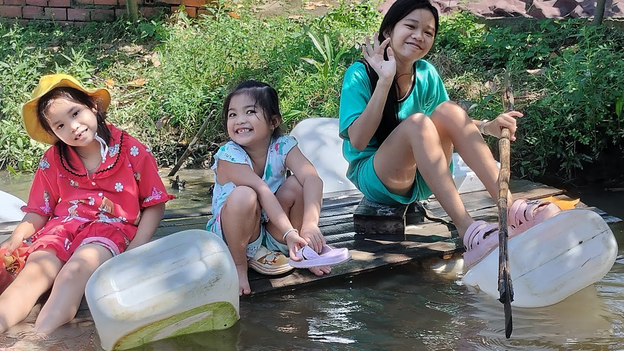 Bơi bè giữa trời nắng