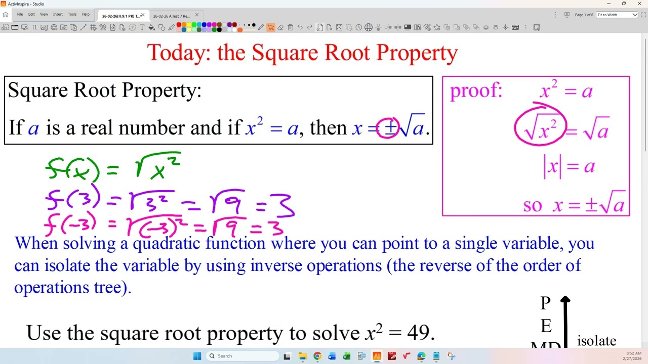 26-02-27[H.9.1 PR] The Square Root Property