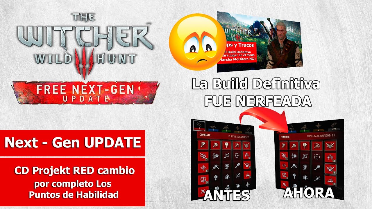 The Witcher III: Next-Gen UPDATE | Cambiaron radicalmente Los Puntos de Habilidad