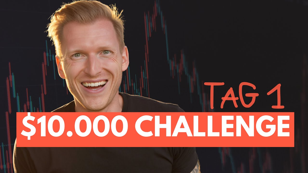 $10.000 KRYPTO TRADING CHALLENGE - Tag 1 (Bitcoin BTC & Altcoin Trading LIVE!)