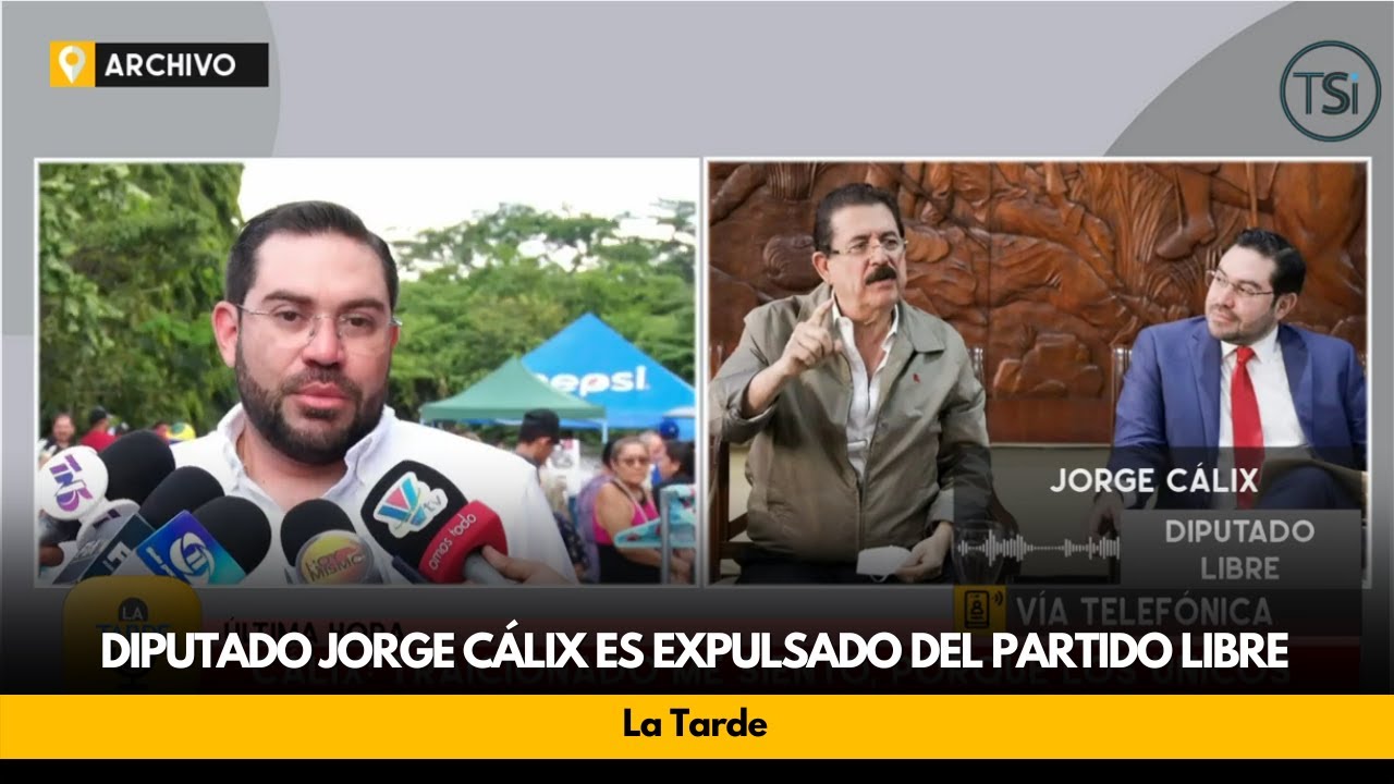 Diputado Jorge Cálix es expulsado del Partido Libre
