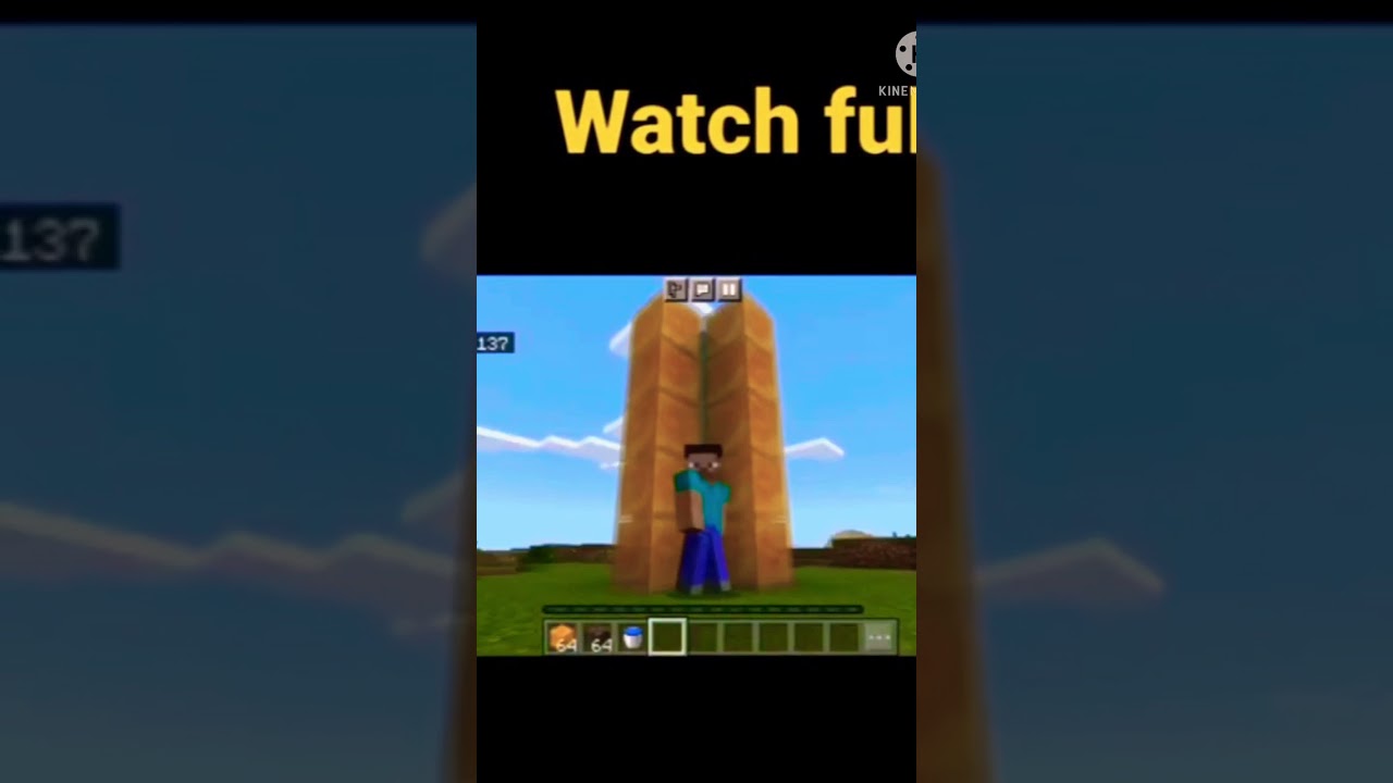 Honey blocks as ladder op mine craft build 😎