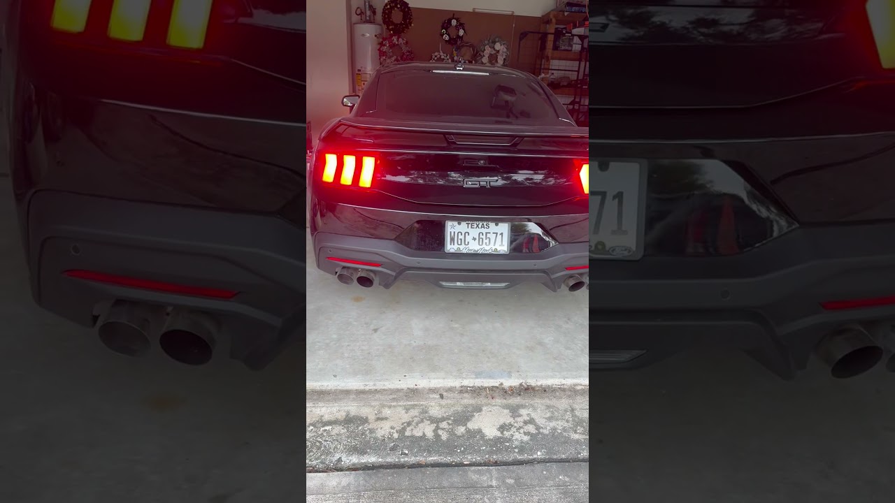 S650 Mustang GT X Pipe Resonator Delete W/ Active Exhaust#steeda #mustang #xpipe #mustangt #exhaust