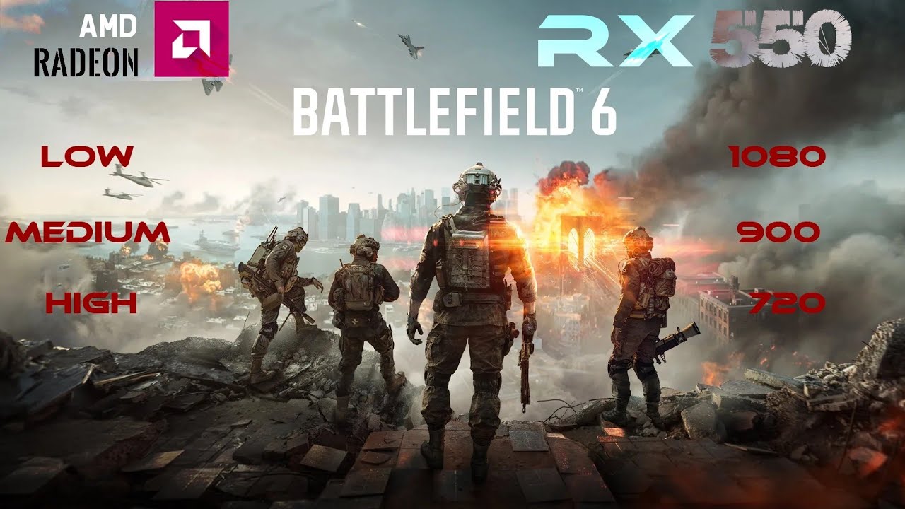 Battlefield 6 | RX 550 4GB | ALL Settings