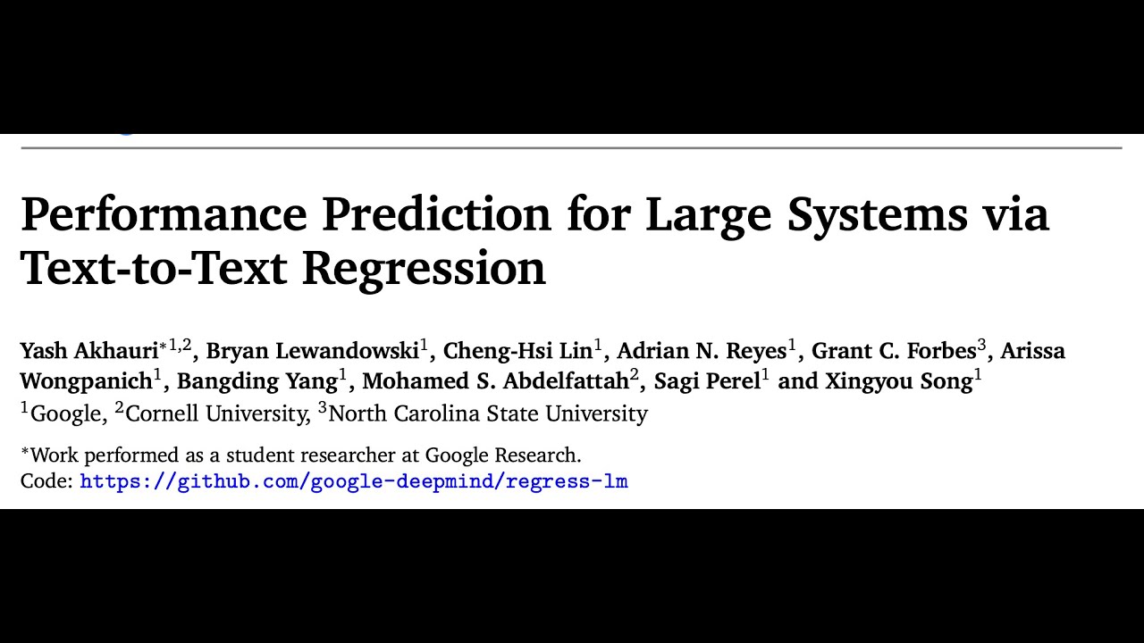 Performance Prediction for Large Systems via Text-to-Text Regression