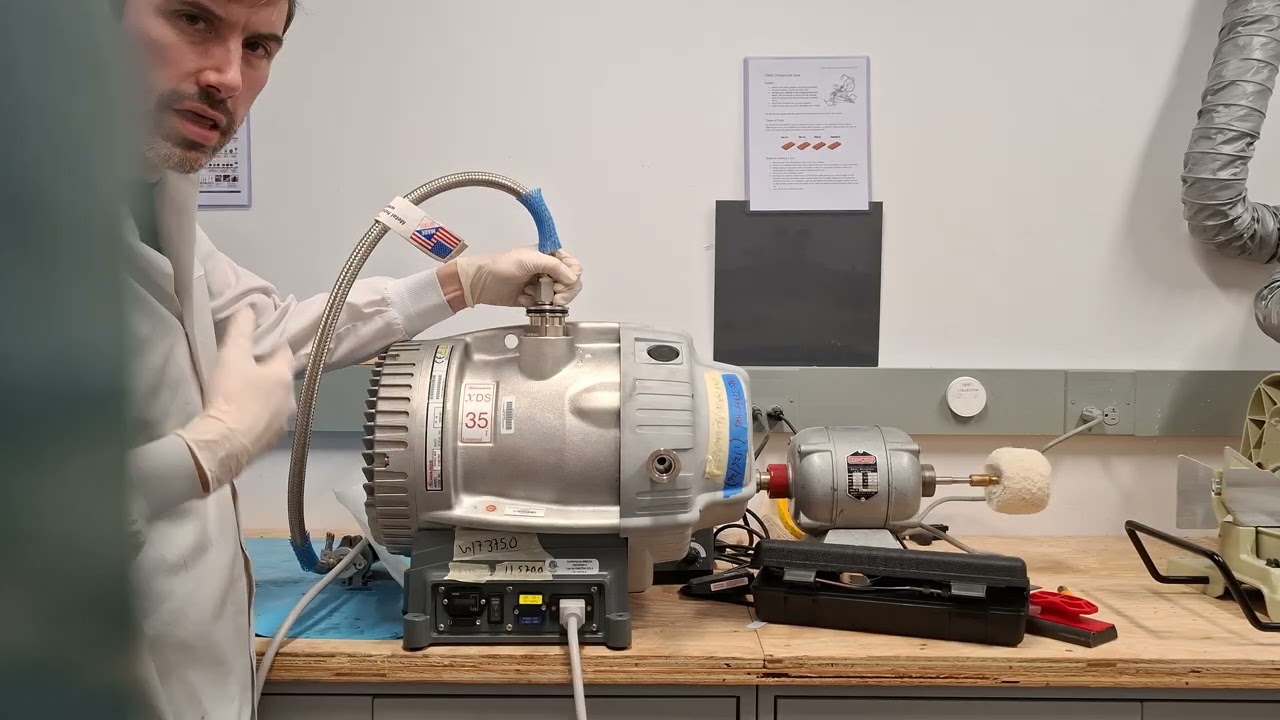 Edwards xDS35iE dry scroll pump noisy after tip seal change